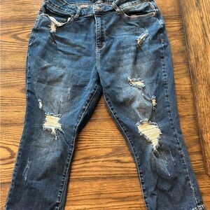 Judy Blue distressed capris